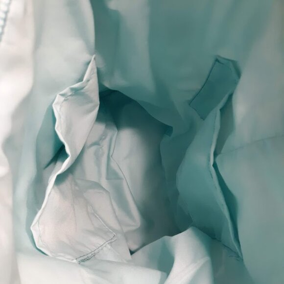 New Western Buffalo Bucket Tote Sling Bag Animal Print Oval carryall White Aqua - Picture 8 of 9